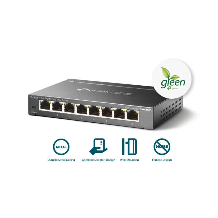 TP-LINK TL-SG108E 8-port Gigabit Easy Smart switch - slika 2