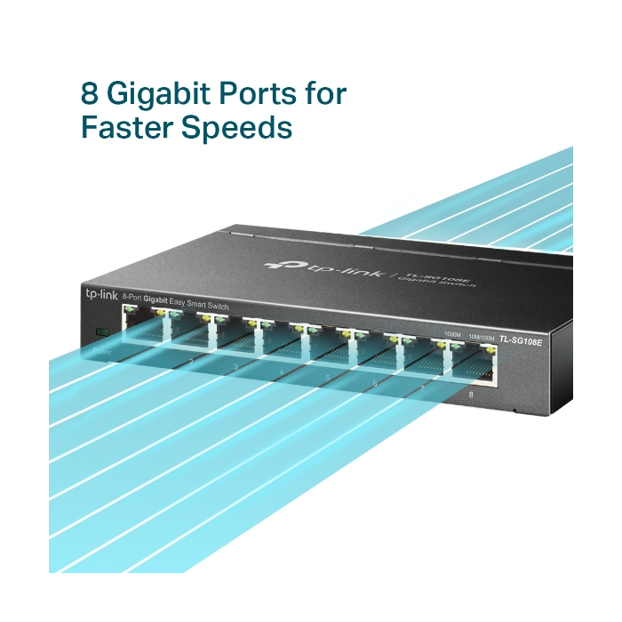 TP-LINK TL-SG108E 8-port Gigabit Easy Smart switch - slika 3