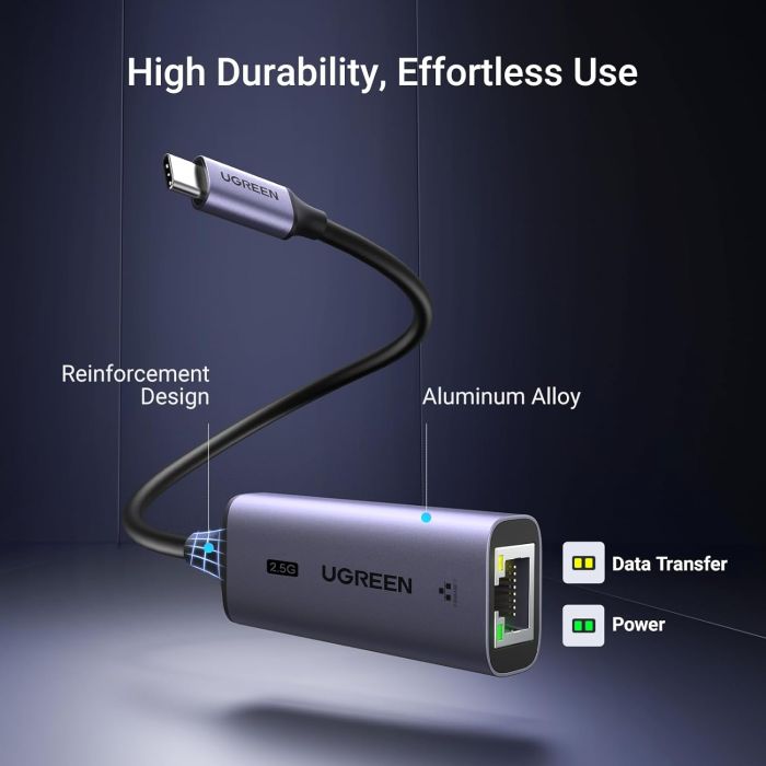 Ugreen USB-C 2.5G mrežni adapter 2.5Gbps - slika 4