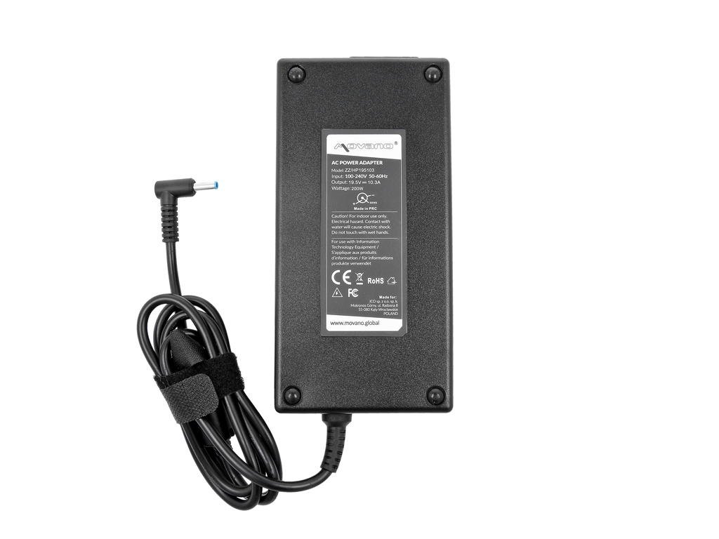 Polnilec za prenosnike HP / Compaq, 200W / 19,5V / 10,3A / 4,5mm x 3,0mm - slika 5