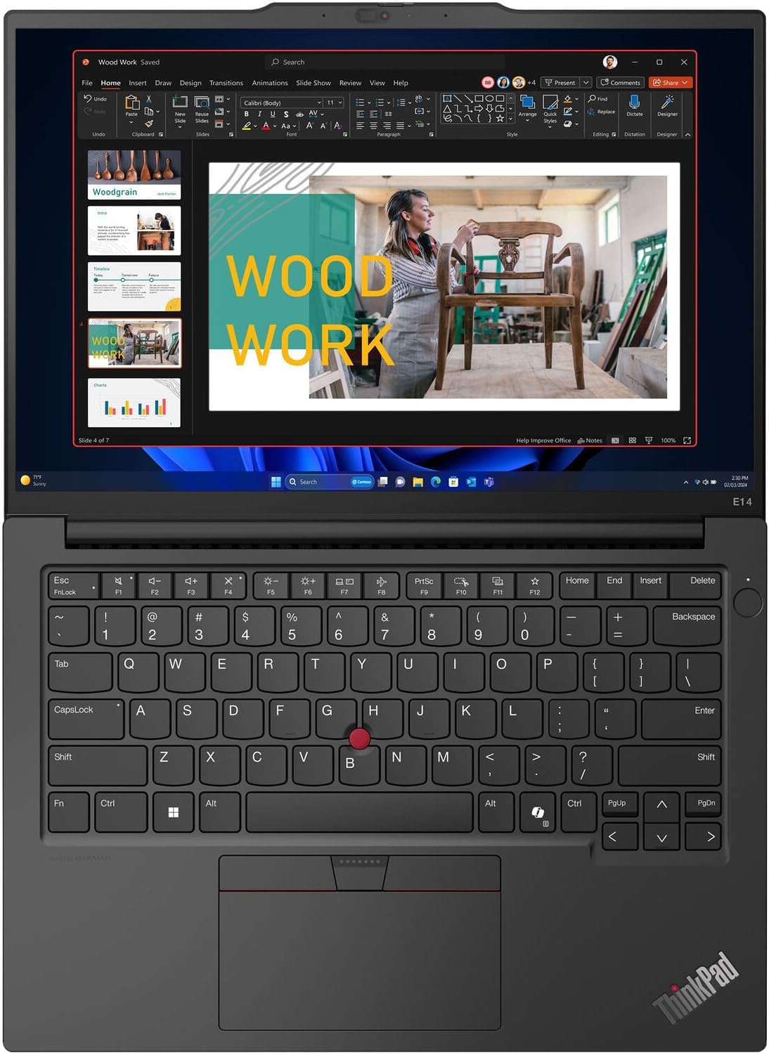 Prenosnik Lenovo ThinkPad E14 G7 / Ryzen 5 / RAM 16 GB / SSD Disk / 14,0″ WUXGA - slika 4
