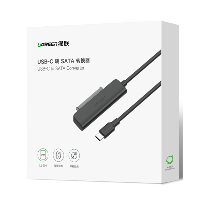 Ugreen USB-C 3.1 na SATA Adapter za 2.5“ - box - slika 2
