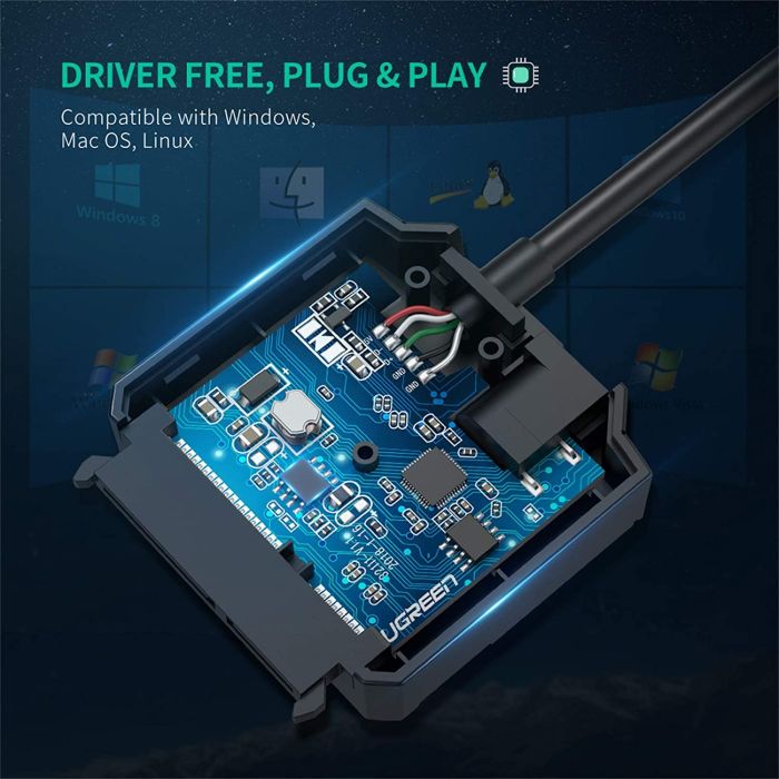 Ugreen 20611 USB 3.0 v SATA adapter za 2,5/3 - slika 3