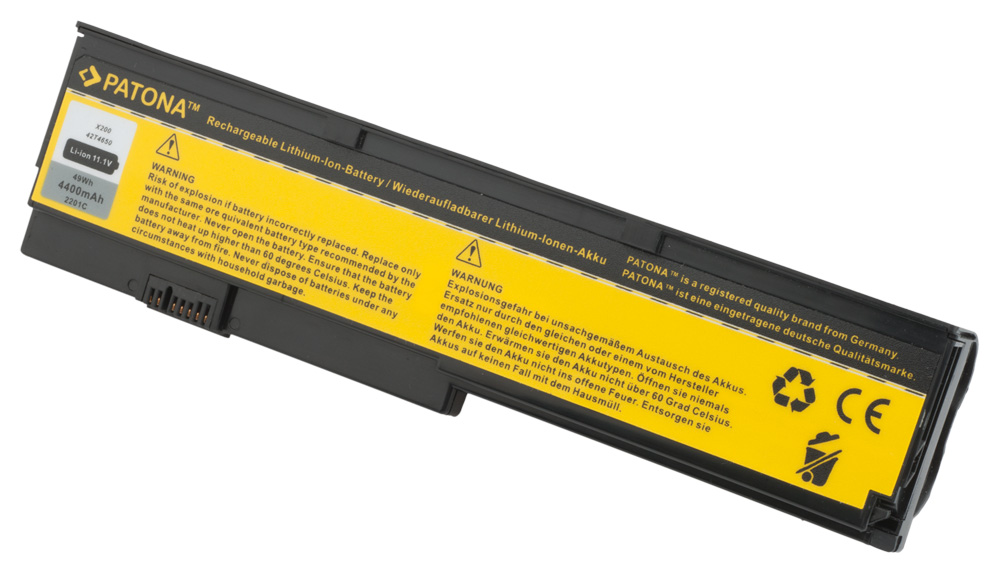 Baterija za Lenovo ThinkPad X200 / X201, 4400 mAh - slika 2