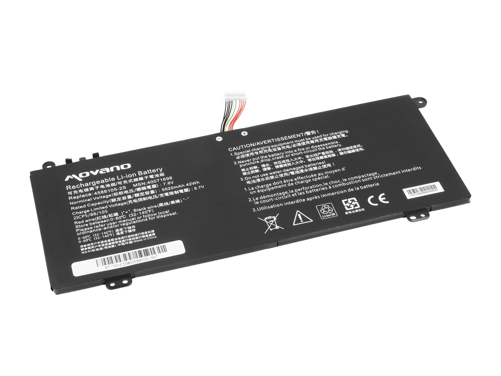 Baterija za Toshiba DynaBook Satellite Pro C40 / C50, 5520 mAh - slika 2