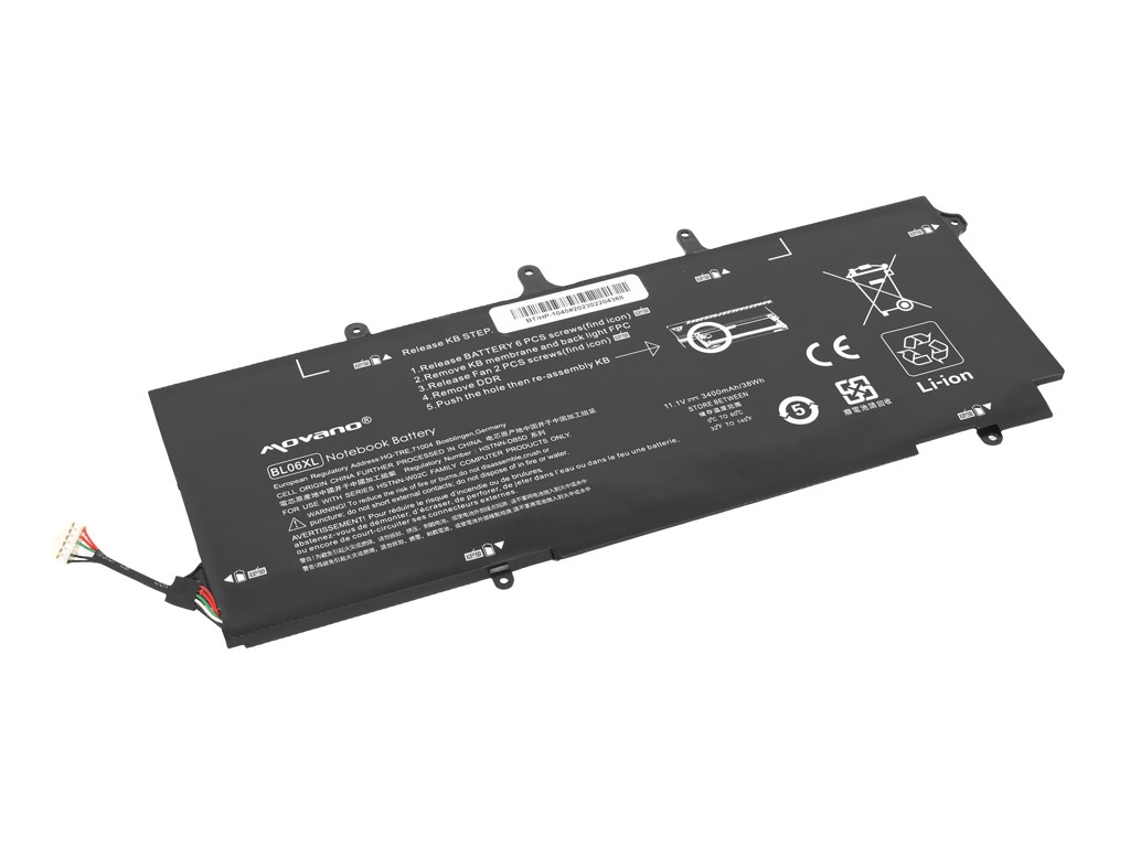Baterija za HP Elitebook Folio 1040 G1 / G2, BL06XL, 3400 mAh - slika 2
