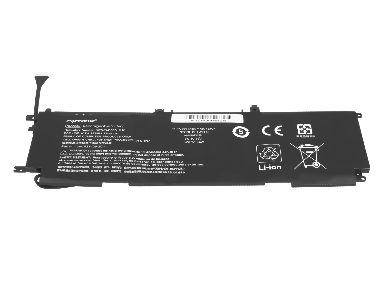 Baterija za HP Envy 13-AD, AD03XL, 4100 mAh - slika 3