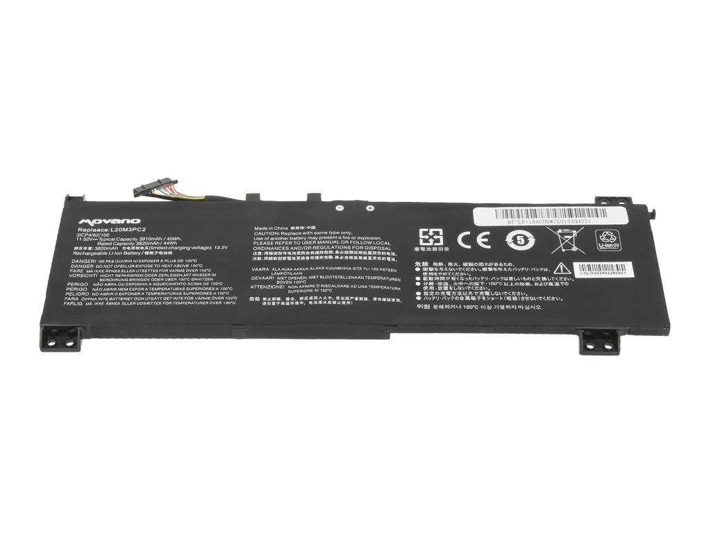 Baterija za Lenovo IdeaPad Gaming 3-15ACH6 / Legion 5-15ITH6, L20M3PC2, 11.52V, 3910 mAh - slika 3