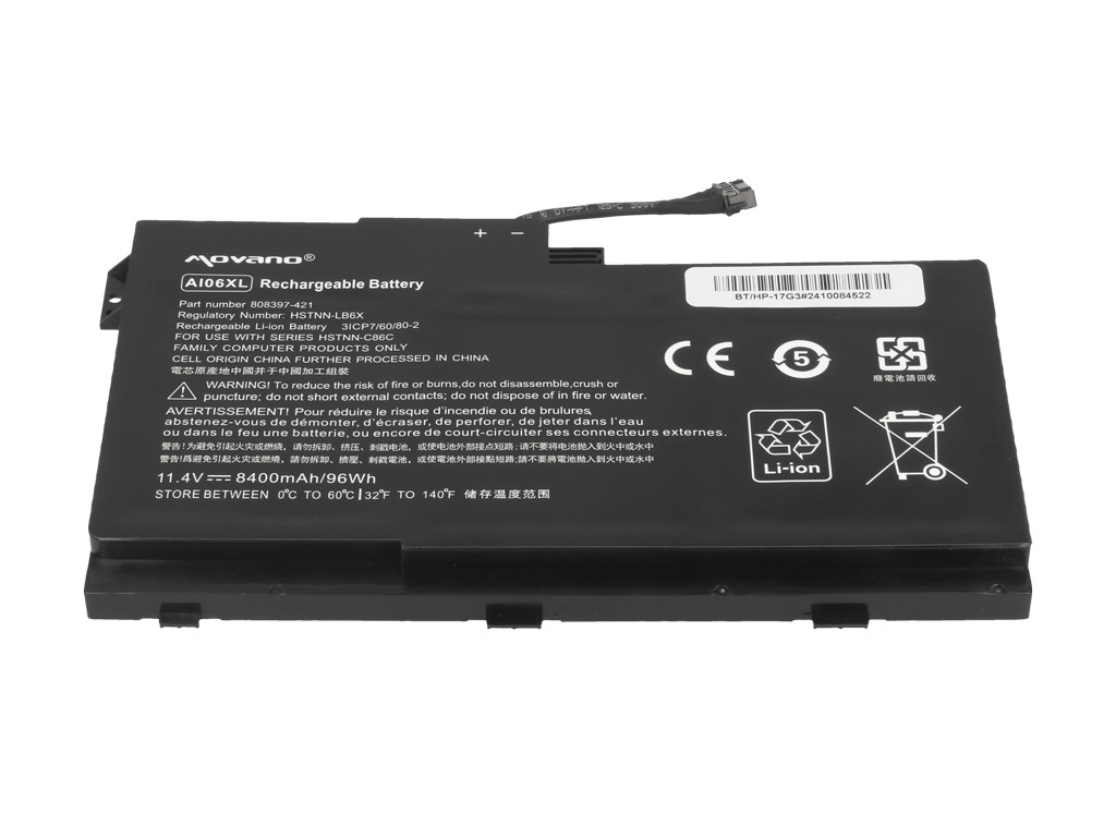 Baterija za HP ZBook 17 G3, AI06XL, 8400 mAh - slika 3