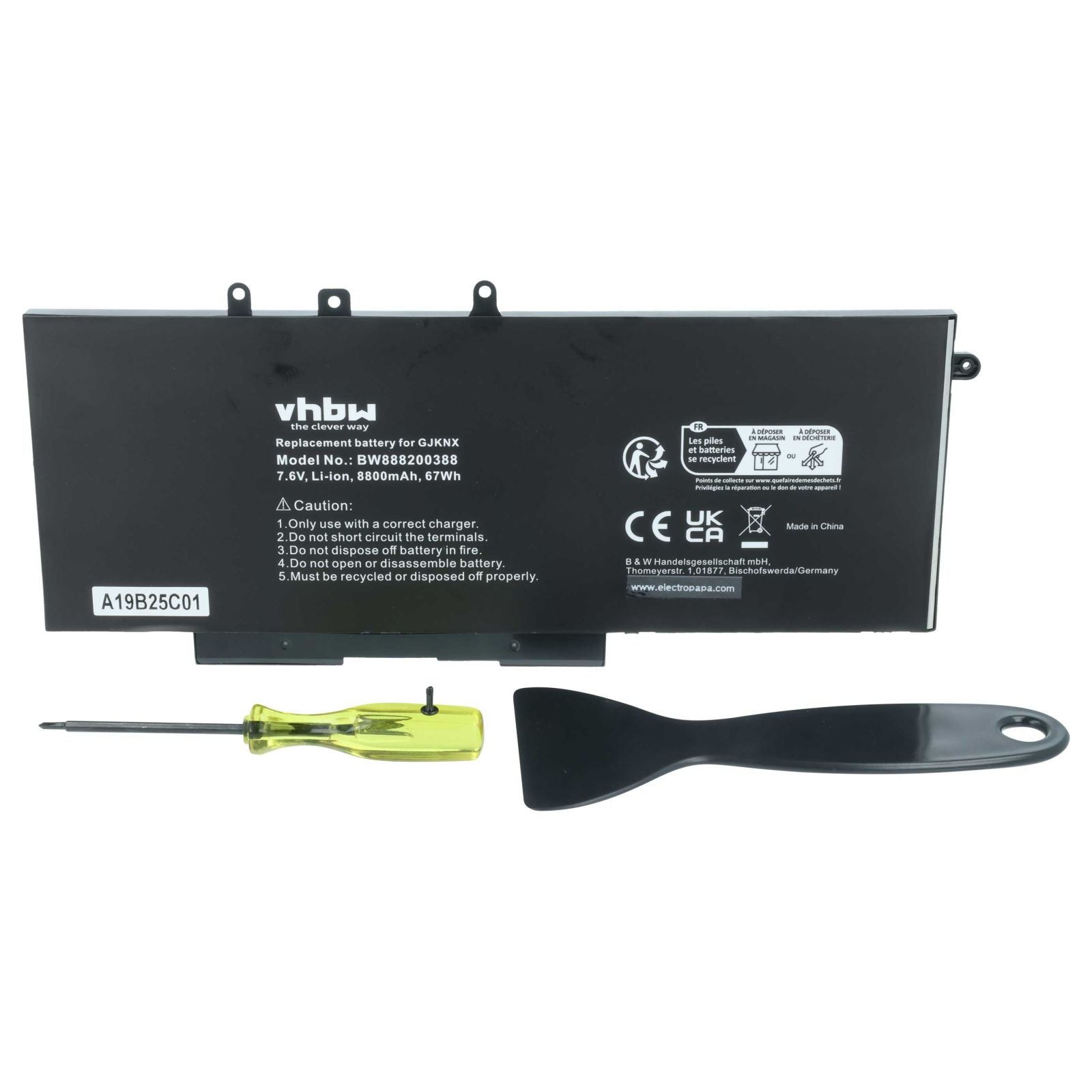 Baterija za Dell Latitude 5280 / 5290 / 5480 / 5490, 7.6 V, 8800 mAh - slika 4
