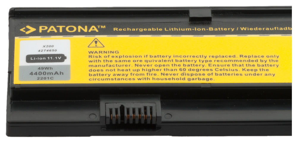 Baterija za Lenovo ThinkPad X200 / X201, 4400 mAh - slika 5
