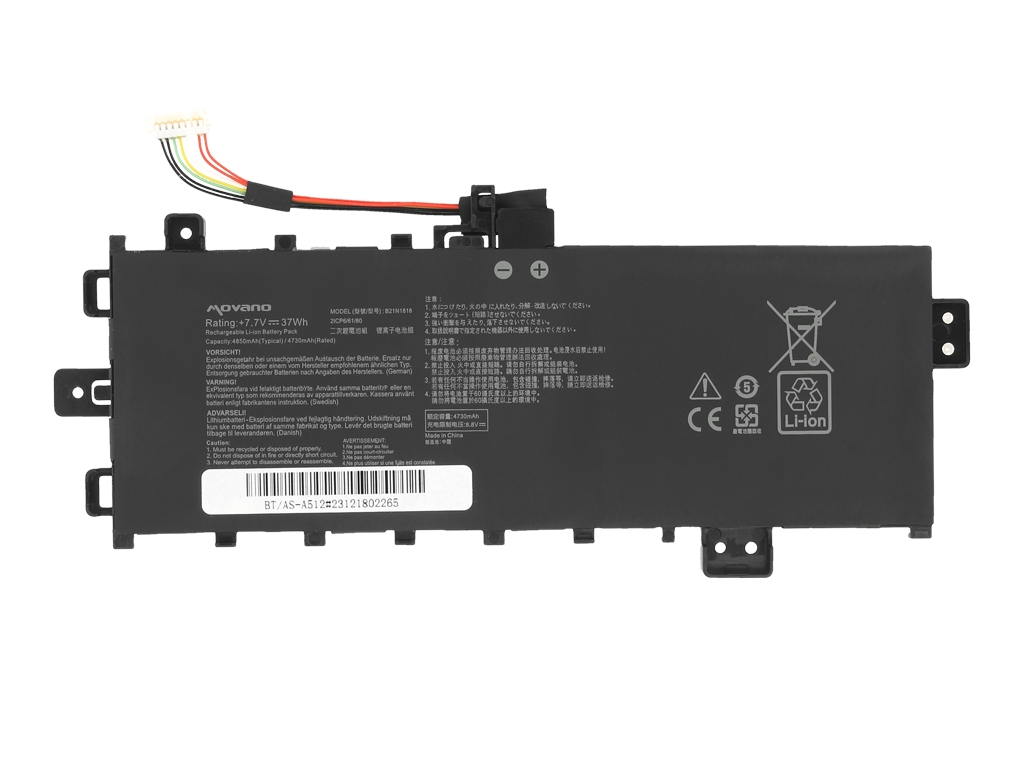 Baterija za Asus VivoBook S15 / S17, B21N1818, Tip 1, 4730 mAh - slika 5
