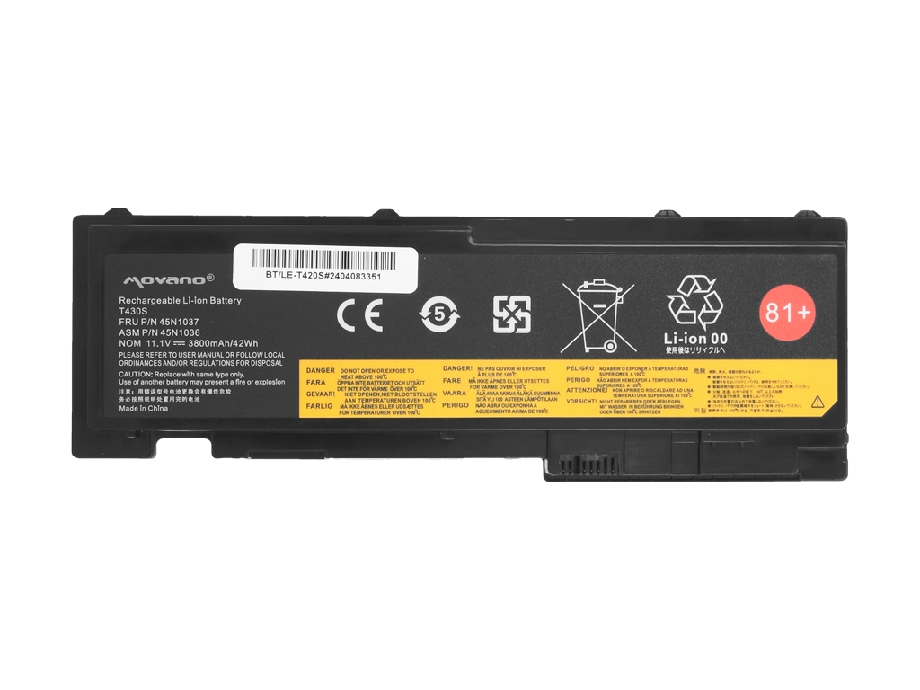 Baterija za Lenovo ThinkPad T420s / T420si / T430s / T430si, 3800 mAh - slika 5
