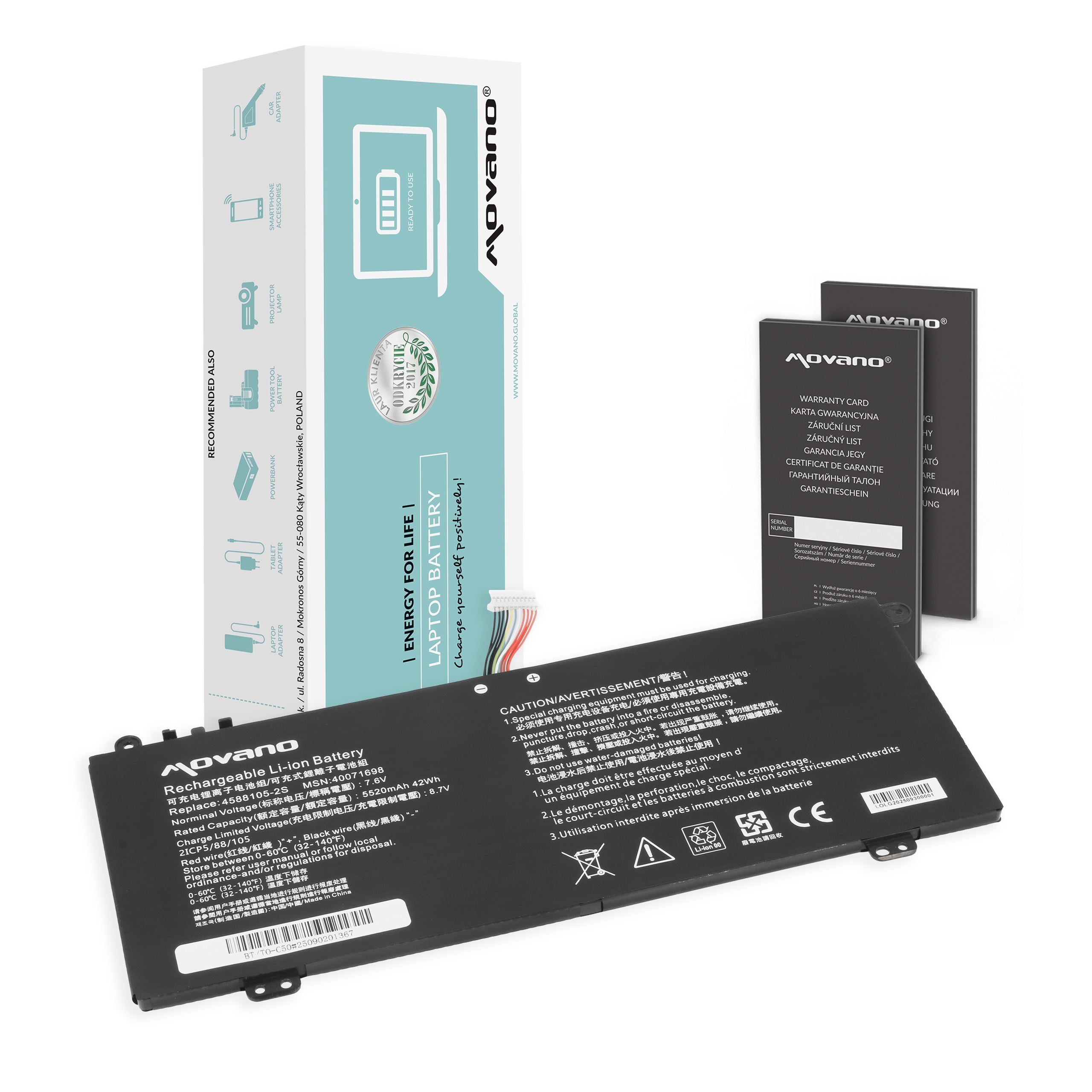 Baterija za Toshiba DynaBook Satellite Pro C40 / C50, 5520 mAh - slika 6