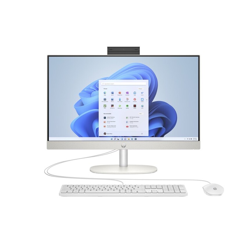 AMD Ryzen R7 7730U (2,0 GHz), 16 GB (2x8GB) DDR4-3200, SSD 1 TB M.2 PCIe NVMe, 60,45 cm (23,8″) FHD (1920x1080) UWVA LED, AMD Radeon Graphics (IGP), HDMI, 1x USB-C (5Gbps), 2x USB-A 3.2 Gen1 (5Gbps), 2x USB-A 2.0, Wi-Fi, Bluetooth, Webcam, Wired Kbd., Microsoft Windows 11 Home (64-bit)