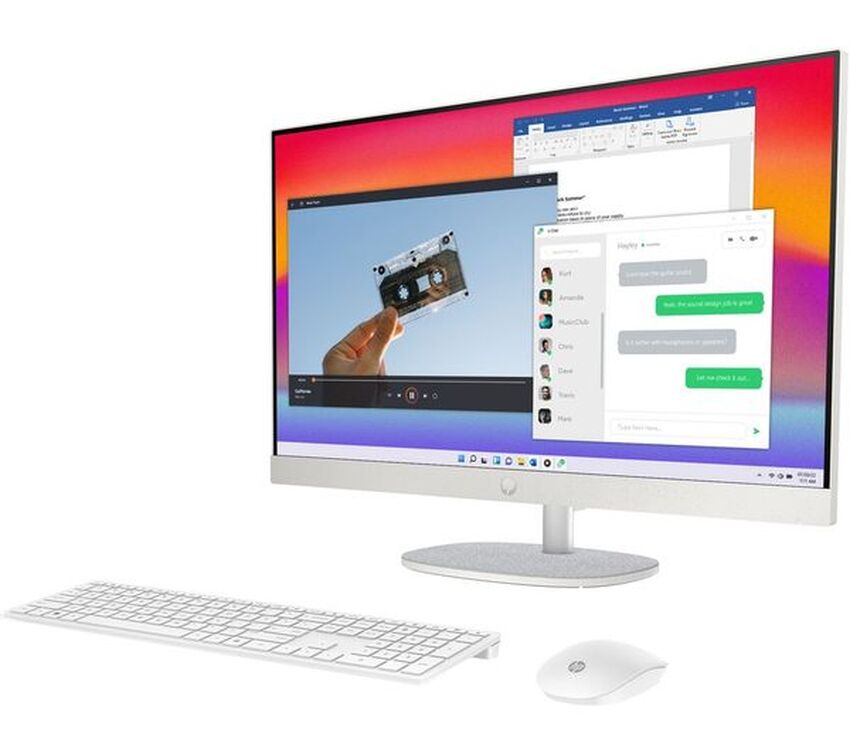 Intel Core Ultra 5 225U (1,5 GHz), 8 GB DDR5-5600, SSD 1 TB M.2 PCIe NVMe, 60,45 cm (23,8'') FHD (1920x1080) UWVA LED 60Hz, Intel Arc Graphics (IGP), HDMI, 1x USB-C 3.2 Gen1 (5Gbps), 2x USB-A 3.2 Gen1 (5Gbps), 2x USB-A 2.0, Wi-Fi 6, Bluetooth 5.3, Webcam, Wireless Kbd., Microsoft Windows 11 Home (64-bit)