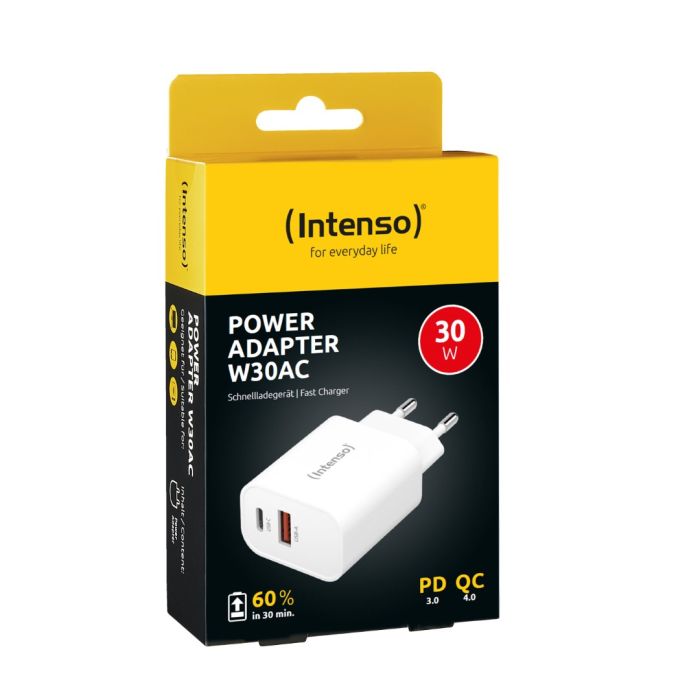 Intenso 30W napajalnik z USB-C in USB-A W30AC - slika 3