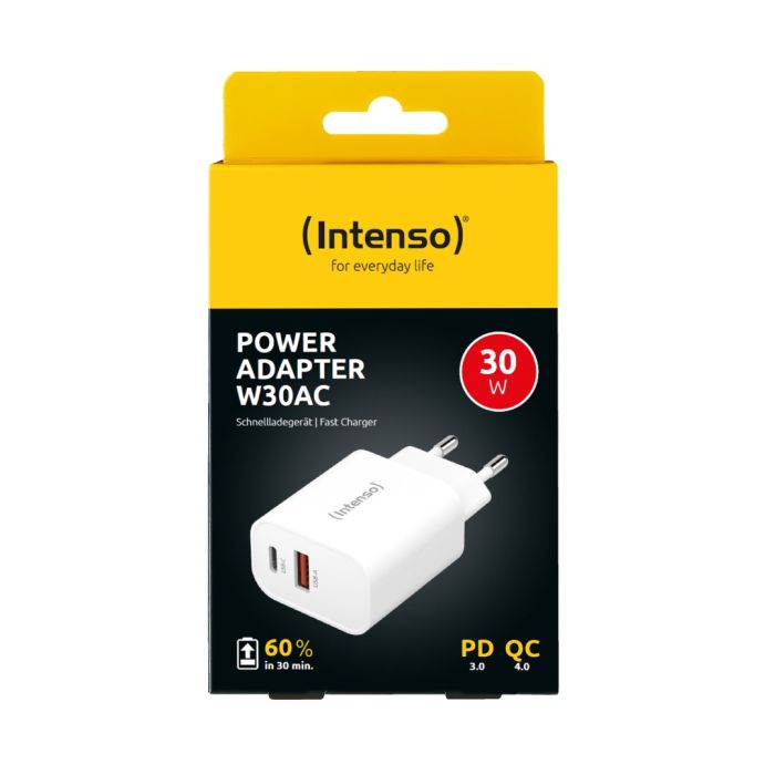 Intenso 30W napajalnik z USB-C in USB-A W30AC - slika 4