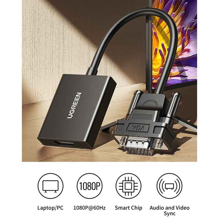 Ugreen VGA na HDMI adapter 1080P - slika 3