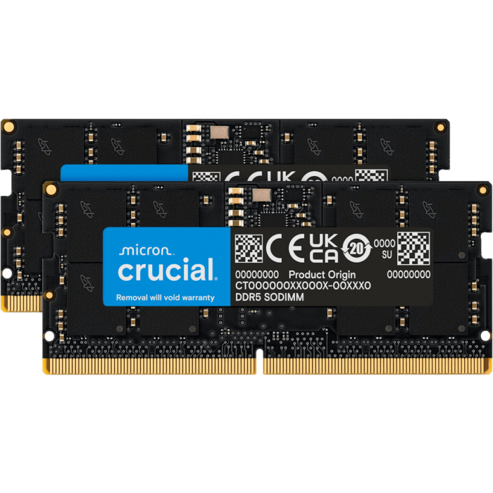 Crucial 64GB Kit (2x32GB) DDR5-5600 SODIMM CL46
