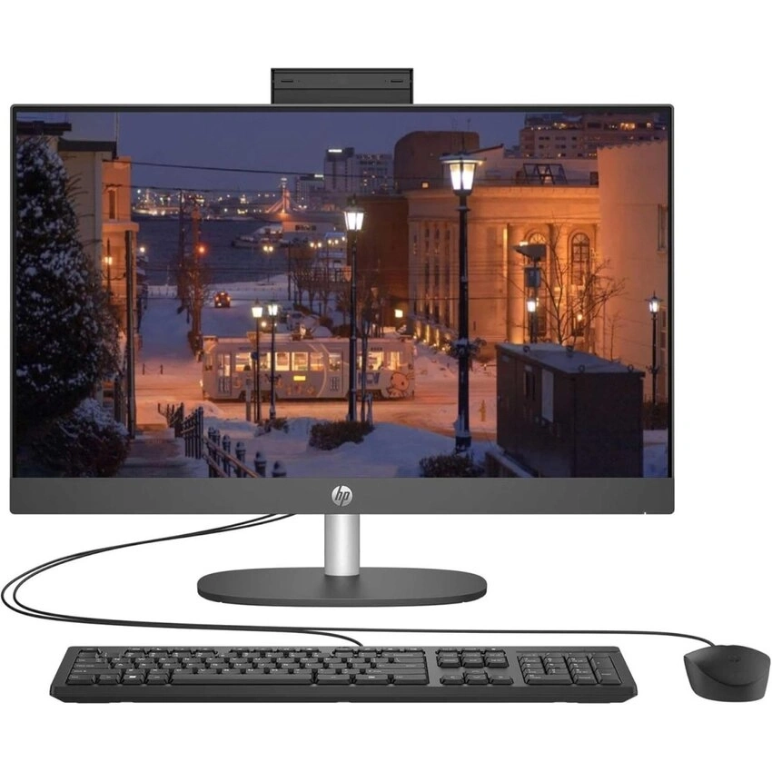 Intel Core i3-N300 (0,8 - 3,8 GHz), 8 GB DDR4-3200 , SSD 512 GB M.2 PCIe NVMe, Intel UHD Graphics (IGP), Wi-Fi 6 (2x2), Bluetooth 5.3, Webcam, 60,5 cm (23,8″) FHD (1920x1080) AG LED, HDMI, 1x USB-C 3.2 Gen1 (5Gbps), 2x USB-A 3.2 Gen2 (5Gbps), 2x USB-A 2.0 (480Mbps), Black Wired Kbd., Free DOS