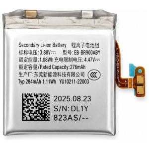 <b>Opis:</b><br><ul><li><b>Originalna baterija proizvajalca Samsung</b><br></li><li>Najsodobnejša tehnologija omogoča veliko ciklov polnjenja in praznjenja<br></li><li>Li-Ion celice so prijazne okolju, obenem pa zagotavljajo delovanje brez spominskega učinka<br></li><li>Termično stikalo ščiti baterijske celice pred pregrevanjem, prenapolnitvijo in kratkim stikom<br></li><li>Visoka kapaciteta baterije, podaljšan čas delovanja pri mirovanju naprave, zelo počasno samopraznjenje<br></li><li>Baterijo polnimo z originalnim ali nadomestnim polnilcem<br></li><li>Certifikati CE in ROHS</li><li>Bulk pakiranje<br></li></ul><br><br><p><b>Originalne oznake:</b><br></p><ul><li>EB-BR910ABY</li><li>GH43-05114A</li></ul><br><p><b>Primerno za:</b></p><p>Samsung:</p><ul><li>Galaxy Watch5 44mm</li></ul><br><b>Lastnosti:</b><ul><li>Proizvajalec: Samsung</li><li>Vrsta: Li-Ion</li><li>Napetost: 3,88 V</li><li>Kapaciteta: 284 mAh  (1,11 Wh)</li></ul><br>