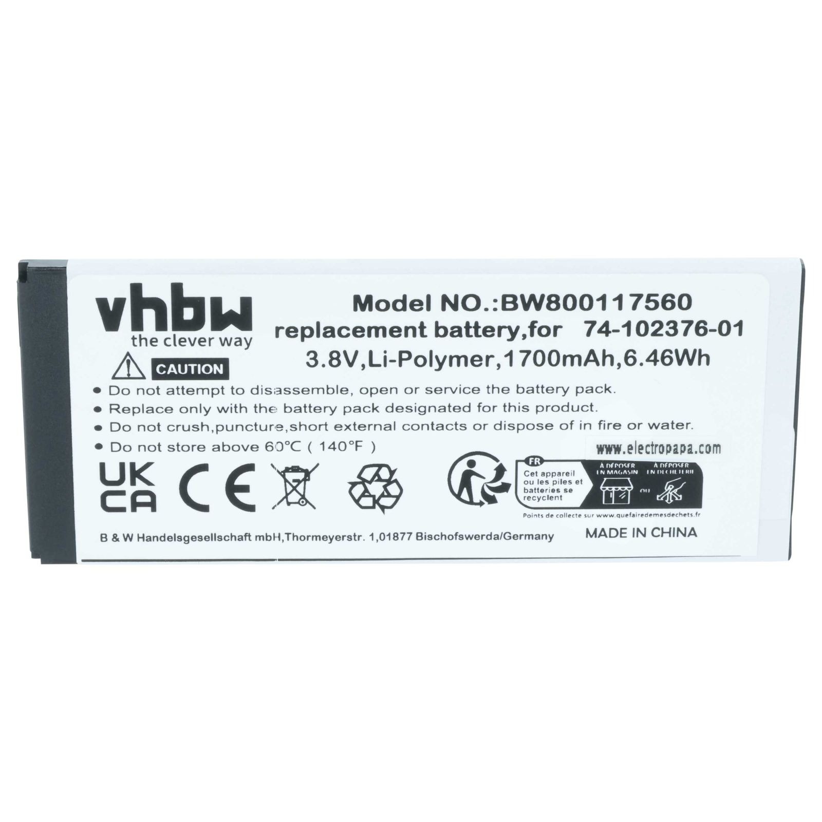 Baterija za Cisco 8800 / 8821, 1700 mAh - slika 4