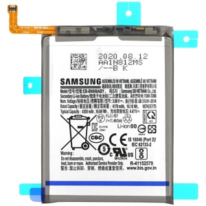 <b>Opis:</b><br><ul><li><b>Originalna baterija proizvajalca Samsung</b><br></li><li>Najsodobnejša tehnologija omogoča veliko ciklov polnjenja in praznjenja<br></li><li>Li-Polymer celice so prijazne okolju, obenem pa zagotavljajo delovanje brez spominskega učinka<br></li><li>Termično stikalo ščiti baterijske celice pred pregrevanjem, prenapolnitvijo in kratkim stikom<br></li><li>Visoka kapaciteta baterije, podaljšan čas delovanja pri mirovanju naprave, zelo počasno samopraznjenje</li><li>Baterijo polnimo z originalnim ali nadomestnim polnilcem</li><li>Certifikati CE in ROHS</li></ul><br><br><p><b>Originalne oznake:</b></p><ul><li>EB-BN980ABY</li><li>GH82-23496A</li></ul><br><p><b>Primerno za:</b></p><ul></ul><br>Samsung:<br><ul><li>Galaxy Note 20, Galaxy Note 20 5G,&nbsp;SM-N980F, SM-N980F/DS, SM-N980U, SM-N980U1, SM-N980W, SM-N9800, SM-N981F, SM-N981F/DS, SM-N981U, SM-N981U1, SM-N981W</li></ul><br><b>Lastnosti:</b><ul><li>Proizvajalec: Samsung</li><li>Vrsta: Li-Polymer</li><li>Napetost: 3,87 V</li><li>Kapaciteta: 4.300 mAh (16,69 Wh)</li></ul><br>