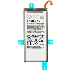 <b>Opis:</b><br><ul><li><b>Originalna baterija proizvajalca Samsung</b><br></li><li>Najsodobnejša tehnologija omogoča veliko ciklov polnjenja in praznjenja<br></li><li>Li-Polymer celice so prijazne okolju, obenem pa zagotavljajo delovanje brez spominskega učinka<br></li><li>Termično stikalo ščiti baterijske celice pred pregrevanjem, prenapolnitvijo in kratkim stikom<br></li><li>Visoka kapaciteta baterije, podaljšan čas delovanja pri mirovanju naprave, zelo počasno samopraznjenje</li><li>Baterijo polnimo z originalnim ali nadomestnim polnilcem</li><li>Certifikati CE in ROHS</li></ul><br><br><p><b>Originalne oznake:</b></p><ul><li>EBBJ800ABE</li><li>EB-BJ800ABE</li><li>GH82-16479A<br></li></ul><br><br><p><b>Primerno za:</b></p><p>Samsung:</p><ul><li>Galaxy A6 (2018), Galaxy A6 (2018) LTE, Galaxy J6 (2018), Galaxy J6 (2018) Duos, Galaxy J6 (2018) Duos TD-LTE, Galaxy J6 (2018) Duos TD-LTE KR, Galaxy On6 (2018) Duos, Galaxy On6 (2018) Duos TD-LTE, SM-A600AZ, SM-A600F/DS, SM-A600FN, SM-A600G/DS, SM-J600, SM-J600F, SM-J600FN, SM-J600G/DS, SM-J600L, SM-J600N</li></ul><br><b>Lastnosti:</b><ul><li>Proizvajalec: Samsung</li><li>Vrsta: Li-Polymer</li><li>Napetost: 3,85 V</li><li>Kapaciteta: 3.000 mAh (11,55 Wh)</li></ul><br>