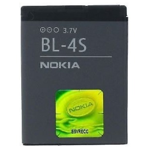 <b>Opis:</b><br><ul><li><b>Originalna baterija proizvajalca Nokia</b><br></li><li>Najsodobnejša tehnologija omogoča veliko ciklov polnjenja in praznjenja<br></li><li>Li-Ion celice so prijazne okolju, obenem pa zagotavljajo delovanje brez spominskega učinka<br></li><li>Termično stikalo ščiti baterijske celice pred pregrevanjem, prenapolnitvijo in kratkim stikom<br></li><li>Visoka kapaciteta baterije, podaljšan čas delovanja pri mirovanju naprave, zelo počasno samopraznjenje<br></li><li>Baterijo polnimo z originalnim ali nadomestnim polnilcem<br></li><li>Certifikati CE in ROHS</li></ul><br><br><p><b>Originalne oznake:</b></p><ul><li>BL-4S<br></li></ul><br><p><b>Primerno za:</b></p><ul></ul><br>Nokia<br><ul><li>2680 slide, 3600 slide, 3710 fold, 7610 Supernova, X3-02<br></li></ul><br><b>Lastnosti:</b><ul><li>Proizvajalec: Nokia</li><li>Vrsta: Li-Ion</li><li>Napetost: 3,7 V</li><li>Kapaciteta: 860 mAh (3,18 Wh)</li></ul><br>