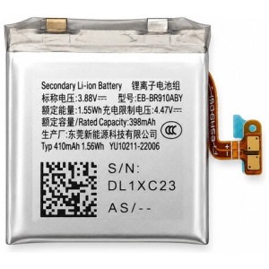 <b>Opis:</b><br><ul><li><b>Originalna baterija proizvajalca Samsung</b><br></li><li>Najsodobnejša tehnologija omogoča veliko ciklov polnjenja in praznjenja<br></li><li>Li-Ion celice so prijazne okolju, obenem pa zagotavljajo delovanje brez spominskega učinka<br></li><li>Termično stikalo ščiti baterijske celice pred pregrevanjem, prenapolnitvijo in kratkim stikom<br></li><li>Visoka kapaciteta baterije, podaljšan čas delovanja pri mirovanju naprave, zelo počasno samopraznjenje<br></li><li>Baterijo polnimo z originalnim ali nadomestnim polnilcem<br></li><li>Certifikati CE in ROHS</li><li>Bulk pakiranje<br></li></ul><br><br><p><b>Originalne oznake:</b><br></p><ul><li>EB-BR900ABY</li><li>GH43-05112A</li></ul><br><p><b>Primerno za:</b></p><p>Samsung:</p><ul><li>Galaxy Watch5 40mm</li></ul><br><b>Lastnosti:</b><ul><li>Proizvajalec: Samsung</li><li>Vrsta: Li-Ion</li><li>Napetost: 3,88 V</li><li>Kapaciteta: 410 mAh  (1,56 Wh)</li></ul><br>