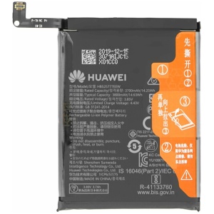 <b>Opis:</b><br><ul><li><b>Originalna baterija proizvajalca Huawei</b><br></li><li>Najsodobnejša tehnologija omogoča veliko ciklov polnjenja in praznjenja<br></li><li>Li-Polymer celice so prijazne okolju, obenem pa zagotavljajo delovanje brez spominskega učinka<br></li><li>Termično stikalo ščiti baterijske celice pred pregrevanjem, prenapolnitvijo in kratkim stikom<br></li><li>Visoka kapaciteta baterije, podaljšan čas delovanja pri mirovanju naprave, zelo počasno samopraznjenje<br></li><li>Baterijo polnimo z originalnim ali nadomestnim polnilcem<br></li><li>Certifikati CE in ROHS</li></ul><br><br><p><b>Originalne oznake:</b></p><ul><li>HB525777ECW<br></li><li>HB525777EEW</li></ul><br><br><p><b>Primerno za:</b></p><p>Huawei:</p><ul><li>P40, ANA-AN00, ANA-TN00</li></ul><br><b>Lastnosti:</b><ul><li>Proizvajalec: Huawei</li><li>Vrsta: Li-Polymer</li><li>Napetost: 3,85 V</li><li>Kapaciteta: 3.800 mAh (14,63 Wh)</li></ul><br>