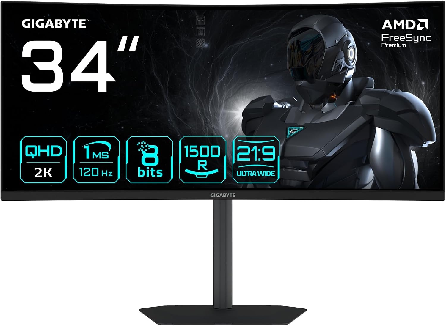 86,36 cm (34″), static contrast: / dynamic contrast: , 300 cd/m2, 178°/178°
