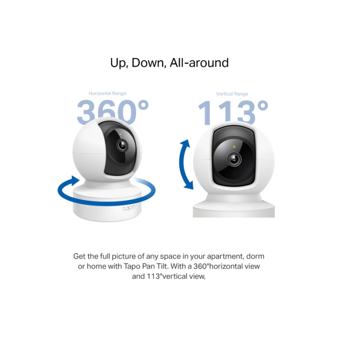 TP-LINK Tapo C212 2k 3MP Pan/Tilt WiFi varnostna kamera - slika 2
