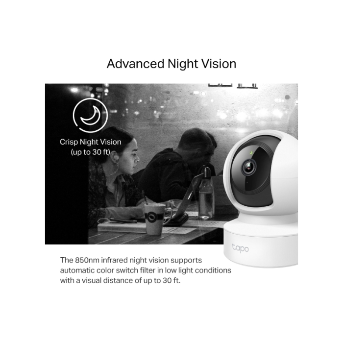 TP-LINK Tapo C212 2k 3MP Pan/Tilt WiFi varnostna kamera - slika 4