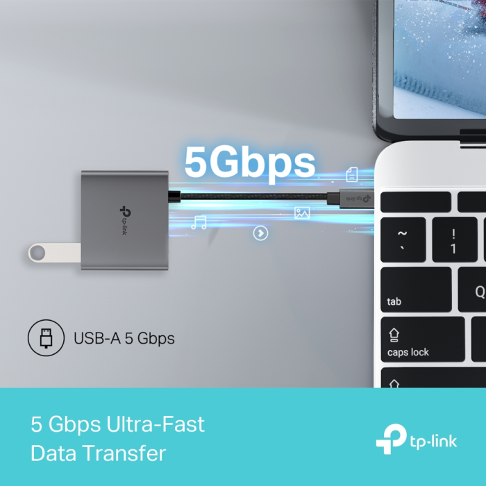 TP-LINK UH3020C 3-v-1 USB-C HUB priklopna postaja z 4K HDMI in 100 W Power Delivery - slika 4
