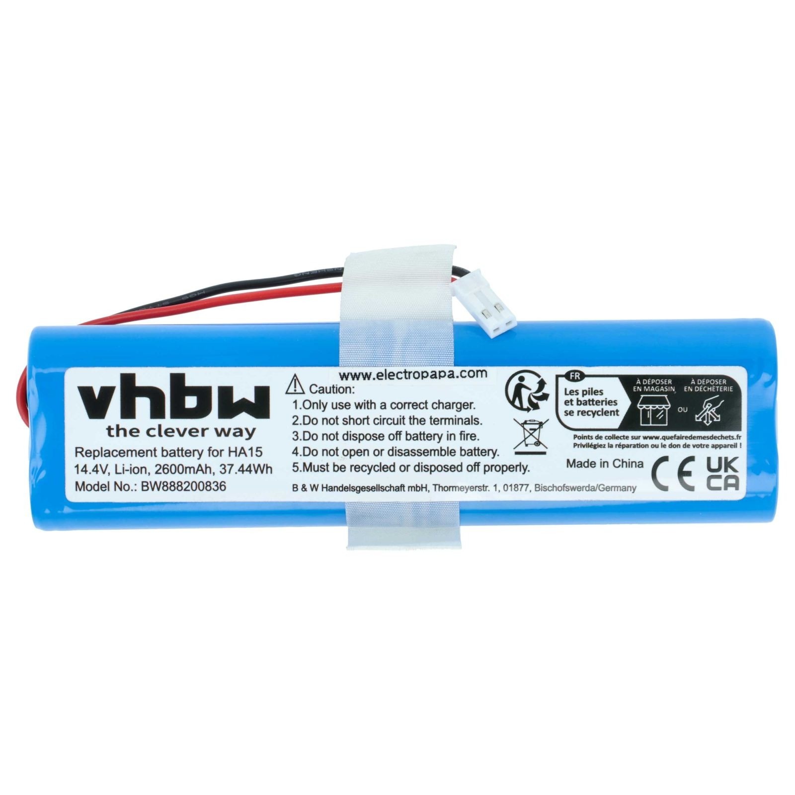 Baterija za iLife V3s Pro / V5s Pro / V8s, 2600 mAh - slika 4