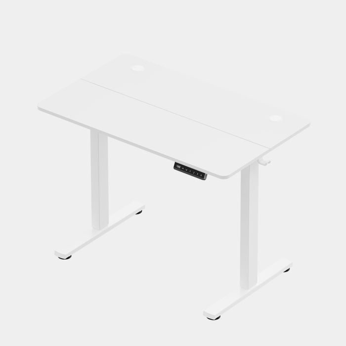 VonHaus Bela električno nastavljiva dvižna pisalna miza 100 × 60 cm z USB-C polnilnim priključkom