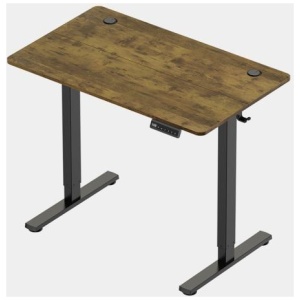 VonHaus Dvižna pisalna miza 100 × 60 cm – orehova plošča