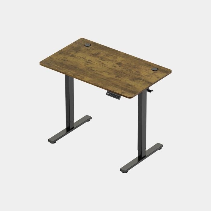 VonHaus Dvižna pisalna miza 100 × 60 cm – orehova plošča