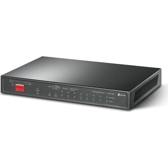 TP-LINK stikalo 10-port Gigabit TL-SG1210MP z 8-Port PoE+ - slika 3