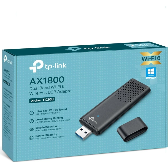 TP-LINK Archer TX20U AX1800 Wi-Fi 6 USB 3.0 brezžični mrežni adapter - slika 3