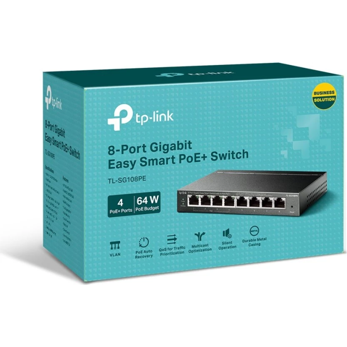 TP-Link 8-Portno Gigabit PoE+ Easy Smart Managed stikalo - slika 4