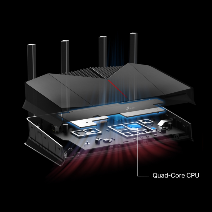 TP-LINK Archer GE230 – BE3600 dvopasovni Wi-Fi 7 USB 3.0 2.5 Gbps gaming usmerjevalnik - slika 4