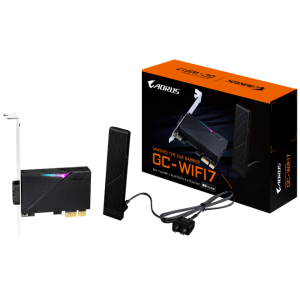 GIGABYTE GC-WIFI7 2Tx2R a/b/g/n/ac/ax/be Tri Band WIFI 7 + BLUETOOTH 5.3 PCI-E kartica
