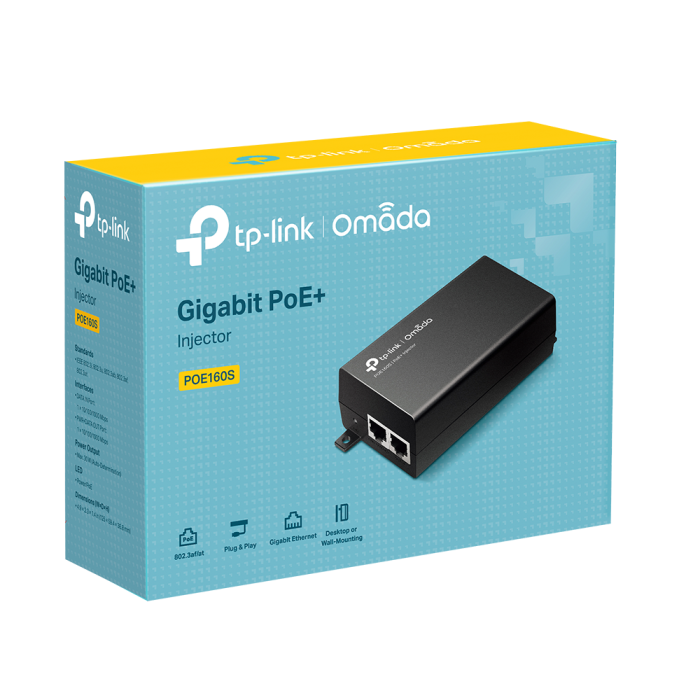 TP-LINK Omada POE160S Gigabit PoE+ Injector