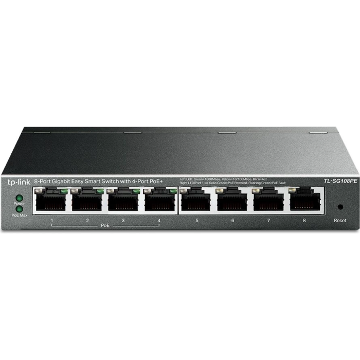 TP-Link 8-Portno Gigabit PoE+ Easy Smart Managed stikalo