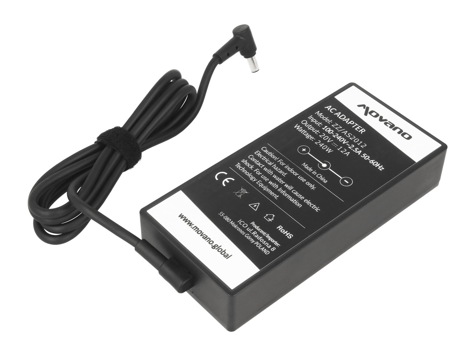 Polnilec za prenosnike Asus, 240W / 20V / 12A / 6,0mm x 3,7mm - slika 4