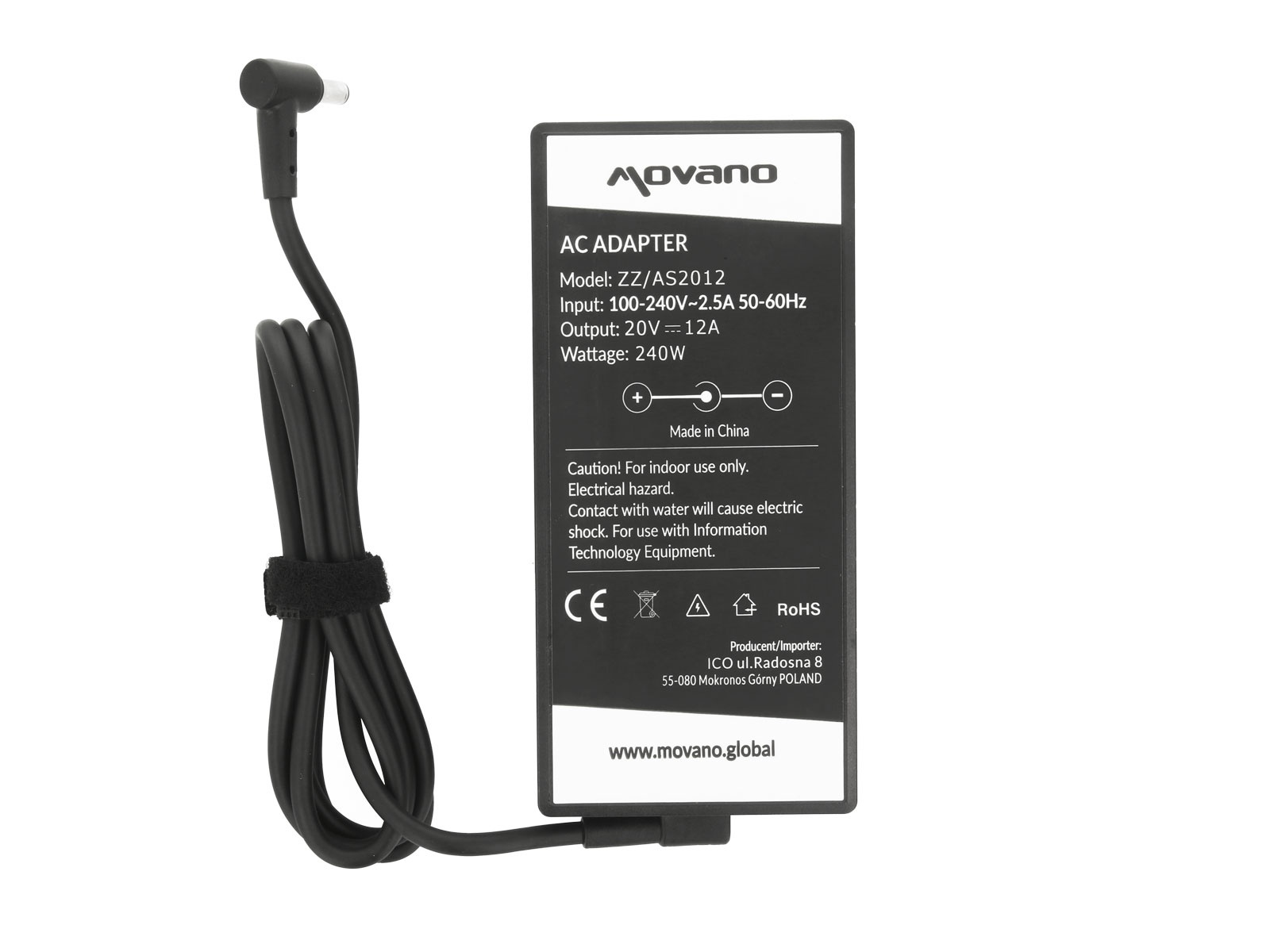 Polnilec za prenosnike Asus, 240W / 20V / 12A / 6,0mm x 3,7mm - slika 6