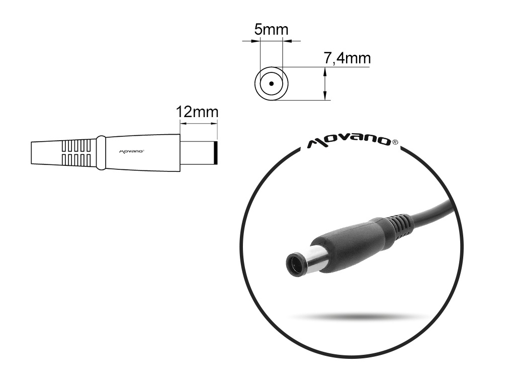 Polnilec za prenosnike Dell, 330W / 19,5V / 16,92A / 7,4mm x 5,0mm - slika 6